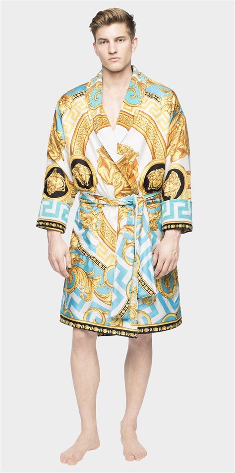 versace men robes.